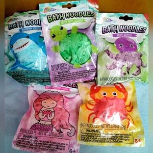 Graphic Bath Noodles Set of 5